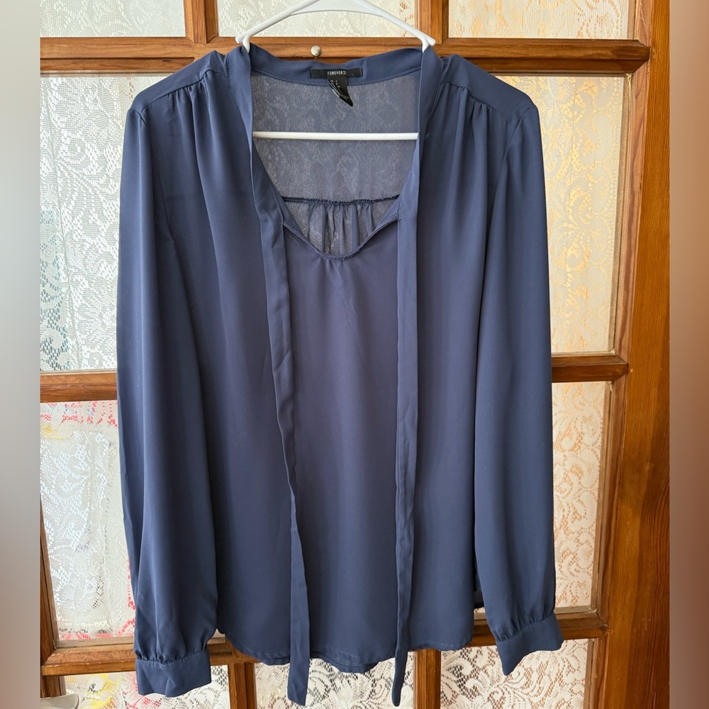 Forever 21 sheer blouse